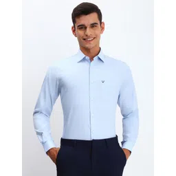 Allen Solly Men Spread Collar Solid Cotton Slim Fit Formal Shirt-picture-24