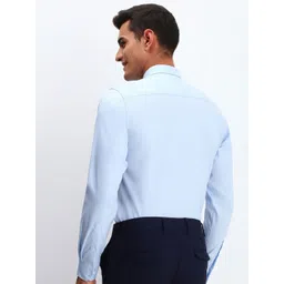 Allen Solly Men Spread Collar Solid Cotton Slim Fit Formal Shirt image 4