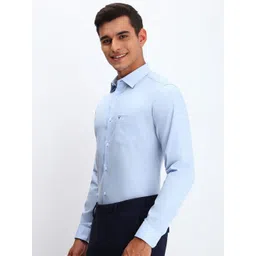 Allen Solly Men Spread Collar Solid Cotton Slim Fit Formal Shirt image 3