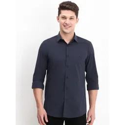 Allen Solly Men Spread Collar Solid Slim Fit Casual Shirt-picture-28