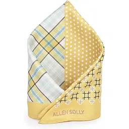 allen solly Men Yellow Party Pocket Square-picture-52