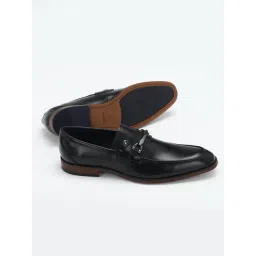 Allen Solly Men's Black Formal Loafers-picture-12