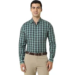 allen solly Men's Classic Fit Small Checks Casual Shirt-picture-16