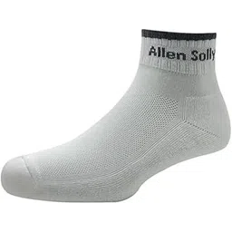 allen solly Men'S Cotton Ankle Length Socks (1 Pair) - White-picture-24