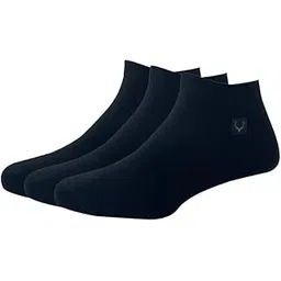 allen solly Men'S Cotton Ankle Length Socks (Pack Of 3) - Black-picture-37