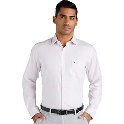 allen solly Men's Cotton Classic Fit Checkered Formal Shirt-picture-10