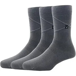 allen solly Men'S Cotton Full Length Socks (Pack Of 3) - Dark Grey-picture-14
