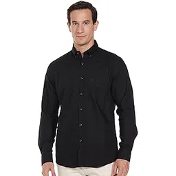 allen solly Men's Cotton Regular Fit Solid Casual Button Down Collar Shirt-picture-21