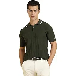 allen solly Men's Cotton Solid Regular Fit T-Shirt-picture-37