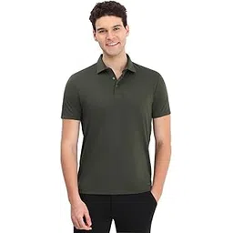 allen solly Men's Cotton Solid Regular Fit T-Shirt-picture-28