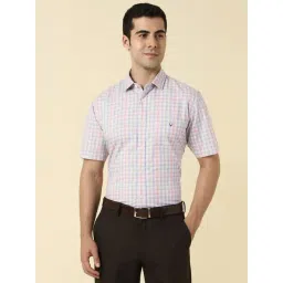 Allen Solly Multicolor Cotton Slim Fit Checks Shirt-picture-15