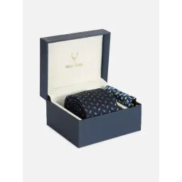 Allen Solly Multicolor Embroidered Tie with Pocket Square-picture-11