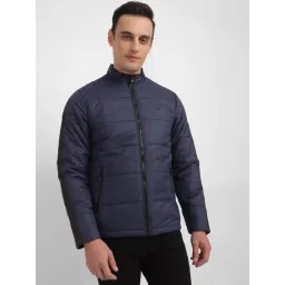 Allen Solly Navy Blue Regular Fit Quilted Jacket-picture-23