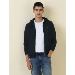 Allen Solly Navy Blue Regular Fit Solid Sweatshirt-picture-46