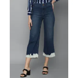Allen Solly Navy Cotton Mid Rise Jeans-picture-14