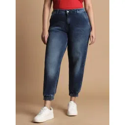 Allen Solly Navy Cotton Mid Rise Jeans-picture-13