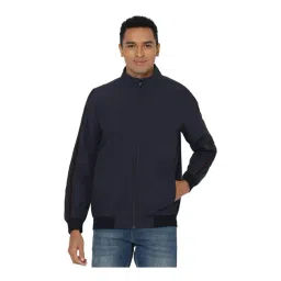 Allen Solly Navy Cotton Regular Fit Jacket-picture-42