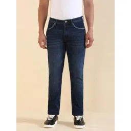Allen Solly Navy Cotton Regular Fit Jeans-picture-35