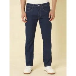 Allen Solly Navy Cotton Regular Fit Jeans-picture-43
