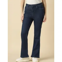 Allen Solly Navy Cotton Regular Fit Jeans-picture-38