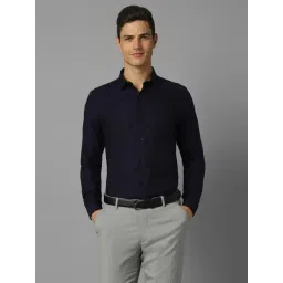 Allen Solly Navy Cotton Slim Fit Shirt-picture-31
