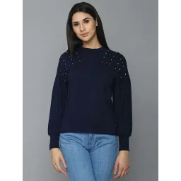 Allen Solly Navy Cotton Sweatshirt-picture-44