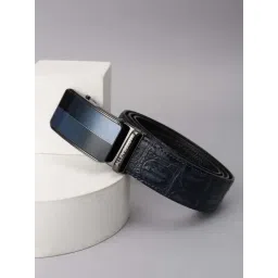 Allen Solly Navy Leather Textured Casual Belt-picture-39