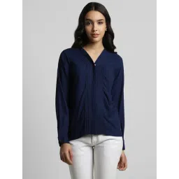 Allen Solly Navy Regular Fit Shirt-picture-47