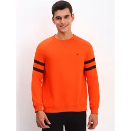 Allen Solly Orange Cotton Regular Fit Sweatshirt-picture-46