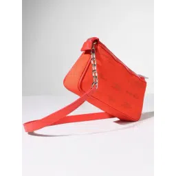 Allen Solly Orange Printed Medium Sling Handbag-picture-45