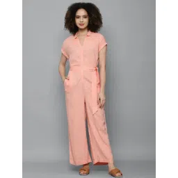Allen Solly Peach Maxi Jumpsuit-picture-26