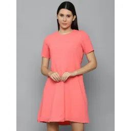 Allen Solly Peach Mini A Line Dress-picture-11