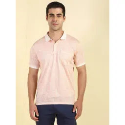 Allen Solly Peach Regular Fit Printed Polo T-Shirt-picture-33