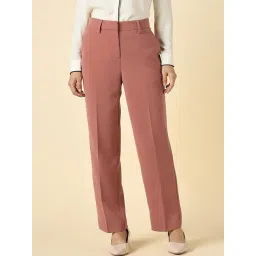 Allen Solly Peach Regular Fit Trousers-picture-27