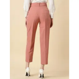 Allen Solly Peach Regular Fit Trousers image 2