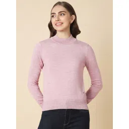 Allen Solly Pink Cotton Plain Sweater-picture-46