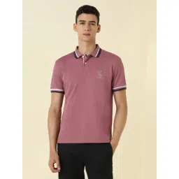 Allen Solly Pink Cotton Regular Fit Polo T-Shirt-picture-17