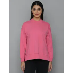 Allen Solly Pink Cotton Regular Fit Sweatshirt-picture-32