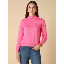 Allen Solly Pink Cotton Regular Fit Sweatshirt-picture-41