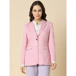 Allen Solly Pink Regular Fit Blazer-picture-31