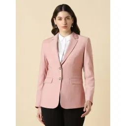 Allen Solly Pink Regular Fit Blazer-picture-25