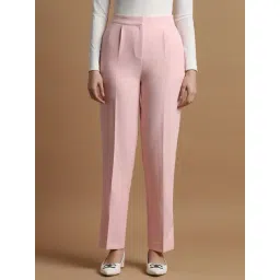 Allen Solly Pink Regular Fit Formal Pants-picture-39
