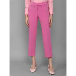 Allen Solly Pink Regular Fit Mid Rise Trousers-picture-22