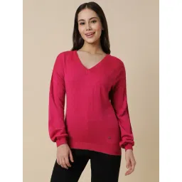 Allen Solly Pink Regular Fit Sweater-picture-35