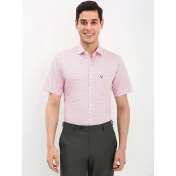 Allen Solly Pink Slim Fit Printed Shirt-picture-15