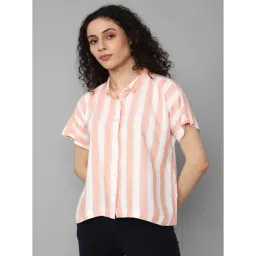 Allen Solly Pink Striped Shirt-picture-24