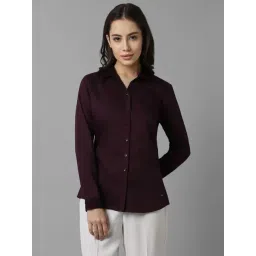 Allen Solly Purple Cotton Formal Shirt-picture-20