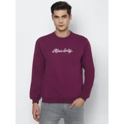 Allen Solly Purple Cotton Regular Fit Printed SweatShirt-picture-15