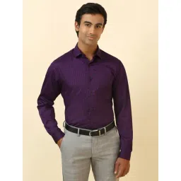 Allen Solly Purple Cotton Slim Fit Printed Shirt-picture-43