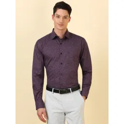 Allen Solly Purple Cotton Slim Fit Printed Shirt-picture-35